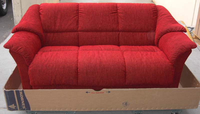 Stressless Oslo Red Fabric Sofa, Couch, LoveSeat and Chair by Ekornes