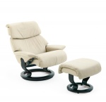 Stressless Vision Recliner chair and Ottoman by Ekornes