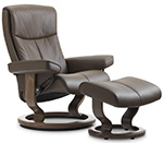 Stressless Peace Recliner Chair and Ottoman