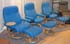 Stressless Consul Medium Recliner and Ottoman - Paloma Sky Blue Leather by Ekornes