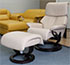 Stressless Dream Recliner Chair and Ottoman in Cori Passion Leather