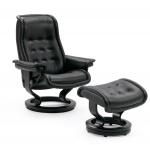Stressless Royal Large Recliner Chairs and Ottoman